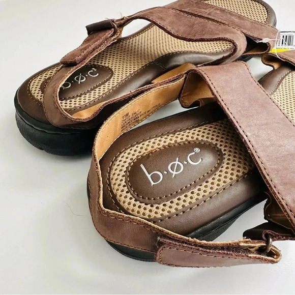 NWT Boc Concept Genuine Leather Berries Cushioned Comfort Strap Sandals - Picture 3 of 6
